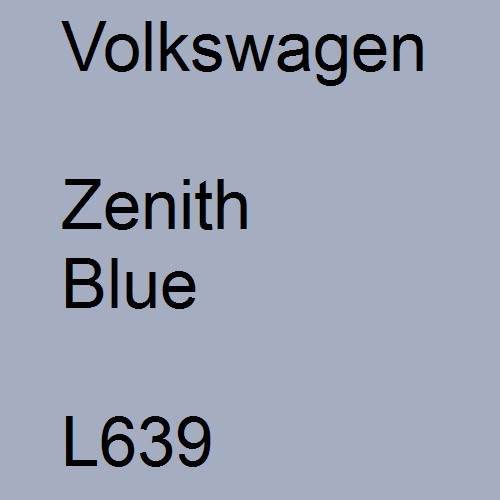 Volkswagen, Zenith Blue, L639.